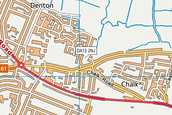 DA12 2NJ map - OS VectorMap District (Ordnance Survey)