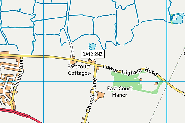 DA12 2NZ map - OS VectorMap District (Ordnance Survey)