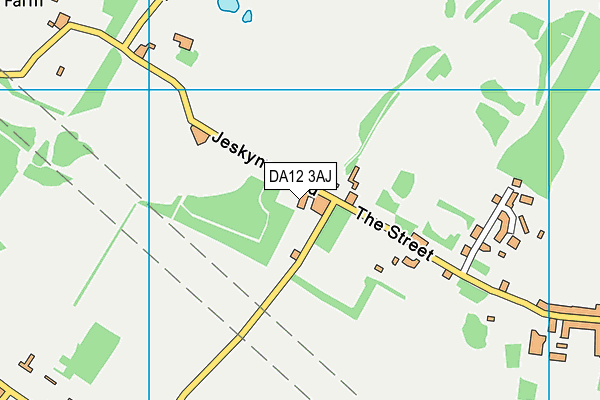 DA12 3AJ map - OS VectorMap District (Ordnance Survey)