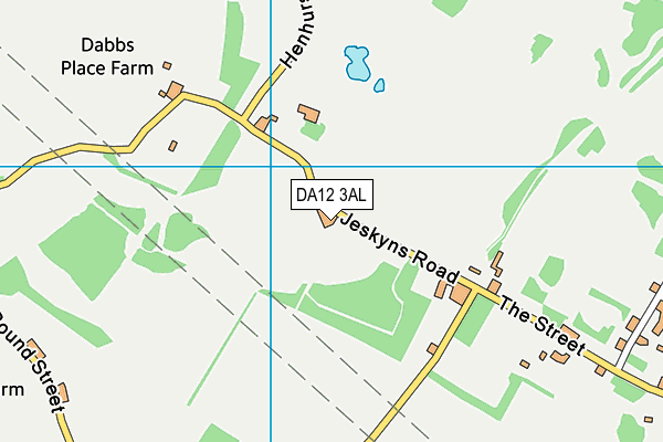 DA12 3AL map - OS VectorMap District (Ordnance Survey)