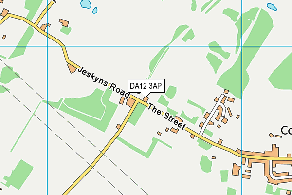 DA12 3AP map - OS VectorMap District (Ordnance Survey)