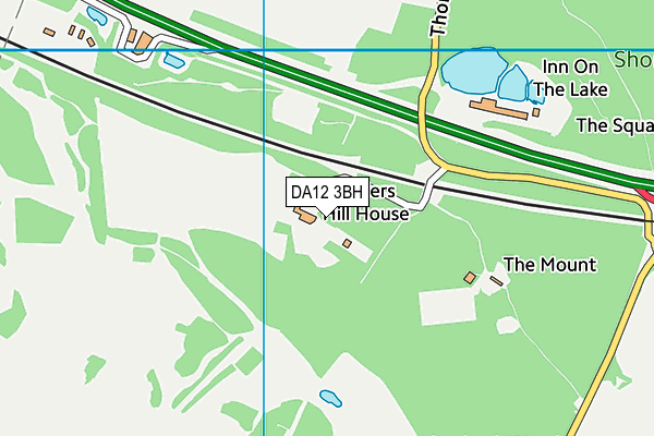 DA12 3BH map - OS VectorMap District (Ordnance Survey)