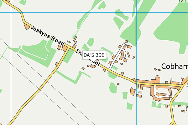 DA12 3DE map - OS VectorMap District (Ordnance Survey)