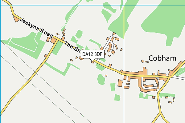 DA12 3DF map - OS VectorMap District (Ordnance Survey)
