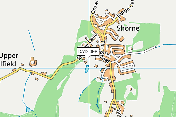 DA12 3EB map - OS VectorMap District (Ordnance Survey)