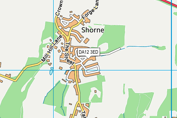 DA12 3ED map - OS VectorMap District (Ordnance Survey)