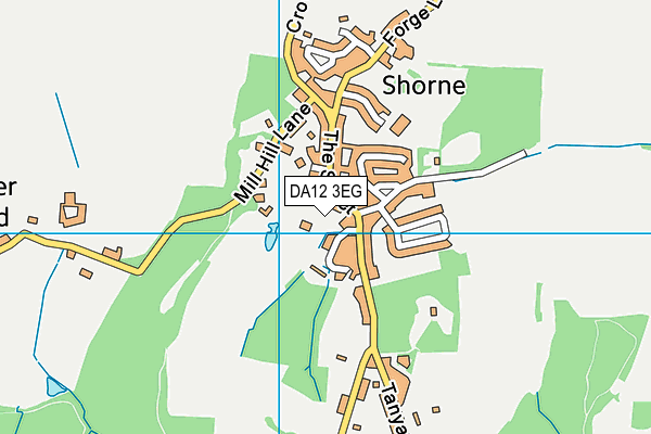 DA12 3EG map - OS VectorMap District (Ordnance Survey)