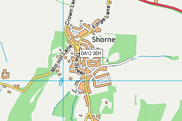 DA12 3EH map - OS VectorMap District (Ordnance Survey)