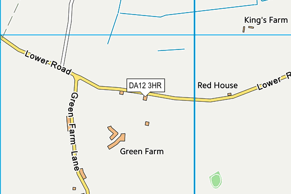 DA12 3HR map - OS VectorMap District (Ordnance Survey)