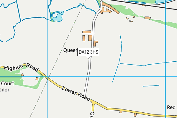 DA12 3HS map - OS VectorMap District (Ordnance Survey)