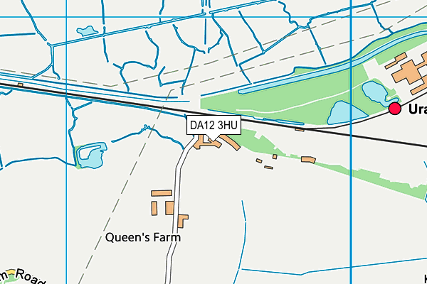 DA12 3HU map - OS VectorMap District (Ordnance Survey)