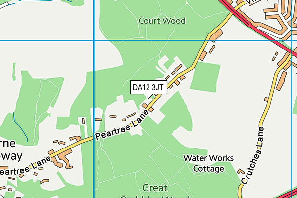 DA12 3JT map - OS VectorMap District (Ordnance Survey)