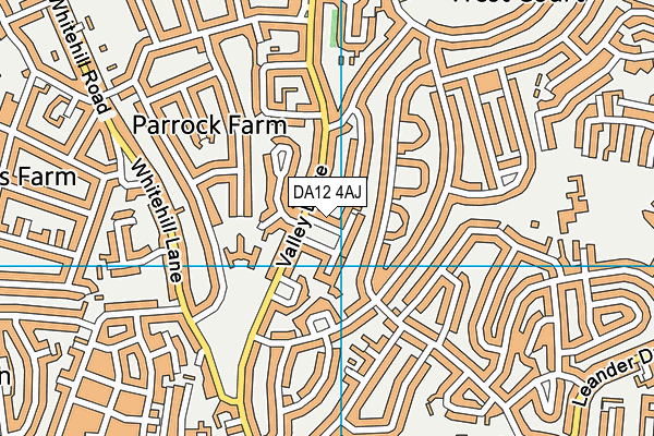 DA12 4AJ map - OS VectorMap District (Ordnance Survey)