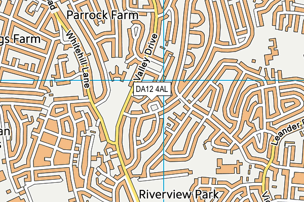 DA12 4AL map - OS VectorMap District (Ordnance Survey)