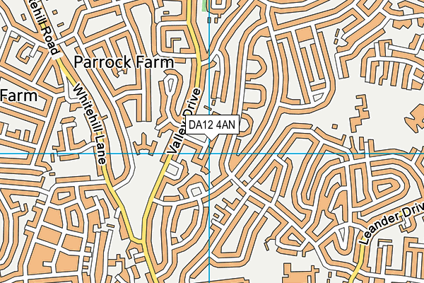 DA12 4AN map - OS VectorMap District (Ordnance Survey)