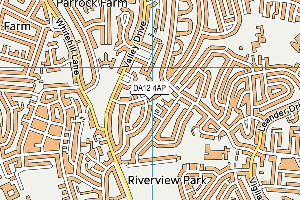 DA12 4AP map - OS VectorMap District (Ordnance Survey)