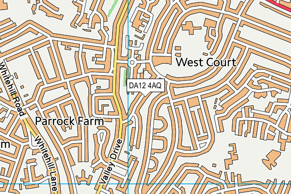 DA12 4AQ map - OS VectorMap District (Ordnance Survey)