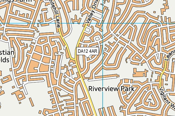 DA12 4AR map - OS VectorMap District (Ordnance Survey)