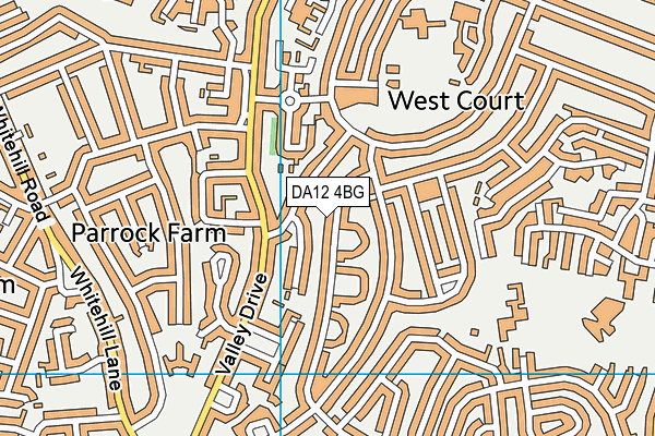 DA12 4BG map - OS VectorMap District (Ordnance Survey)