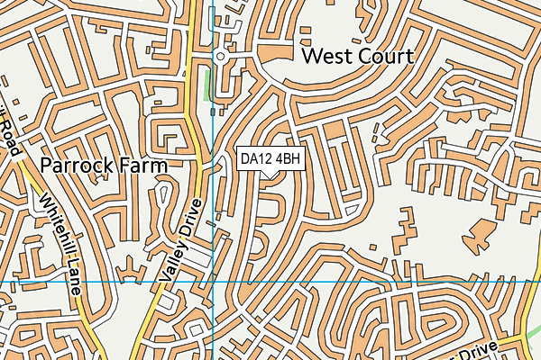 DA12 4BH map - OS VectorMap District (Ordnance Survey)