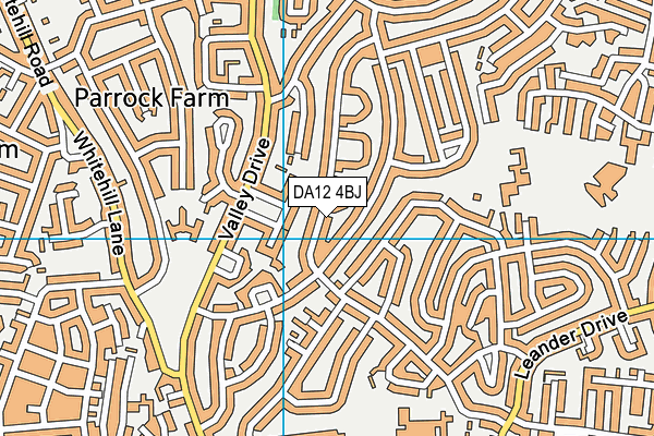 DA12 4BJ map - OS VectorMap District (Ordnance Survey)