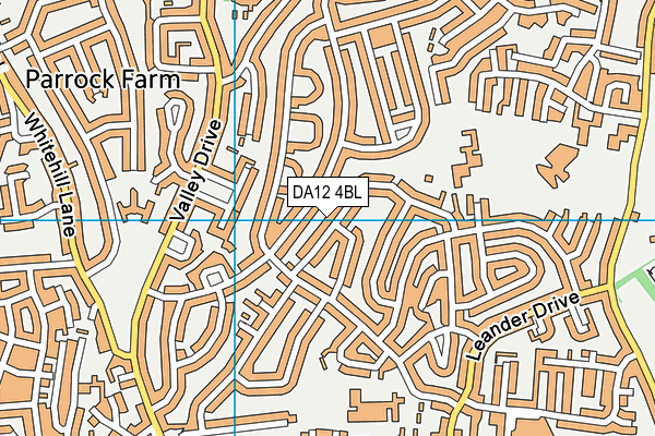 DA12 4BL map - OS VectorMap District (Ordnance Survey)