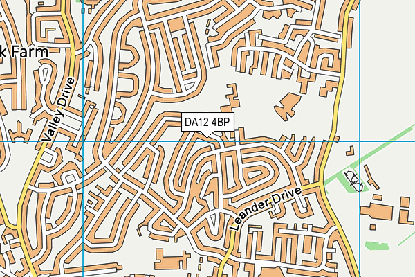 DA12 4BP map - OS VectorMap District (Ordnance Survey)