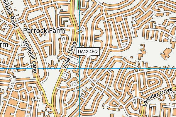 DA12 4BQ map - OS VectorMap District (Ordnance Survey)