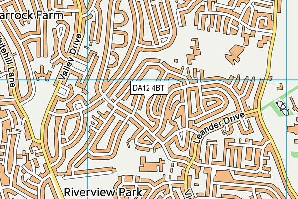 DA12 4BT map - OS VectorMap District (Ordnance Survey)
