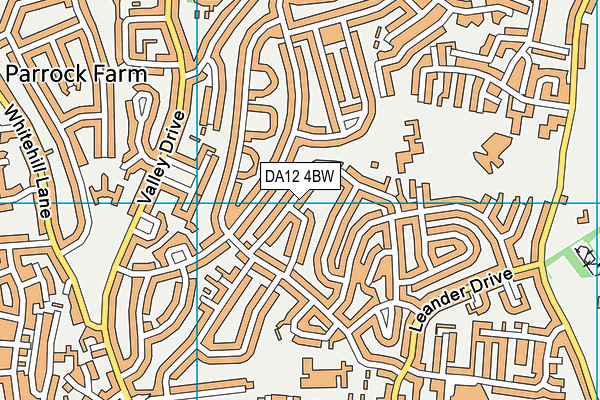 DA12 4BW map - OS VectorMap District (Ordnance Survey)