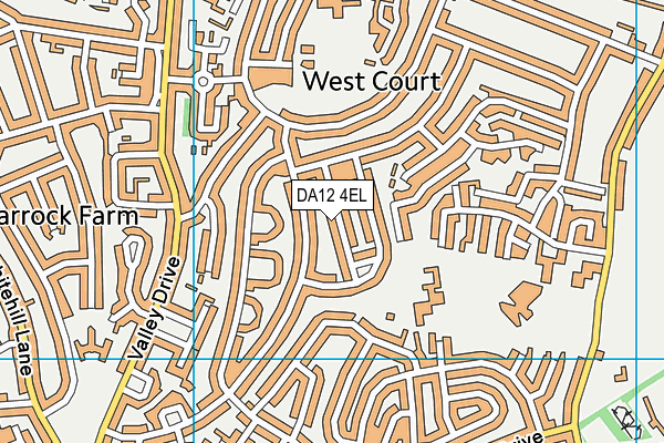 DA12 4EL map - OS VectorMap District (Ordnance Survey)