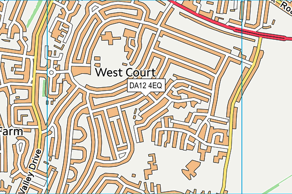 DA12 4EQ map - OS VectorMap District (Ordnance Survey)