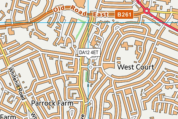 DA12 4ET map - OS VectorMap District (Ordnance Survey)