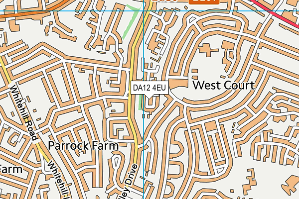 DA12 4EU map - OS VectorMap District (Ordnance Survey)