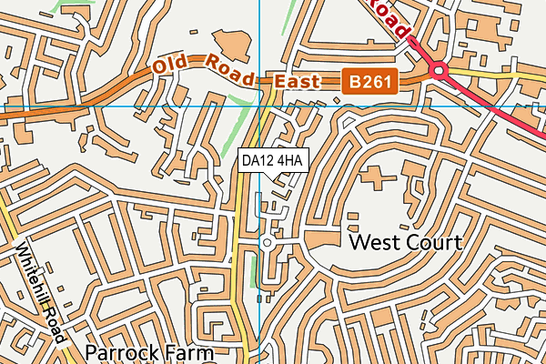 DA12 4HA map - OS VectorMap District (Ordnance Survey)