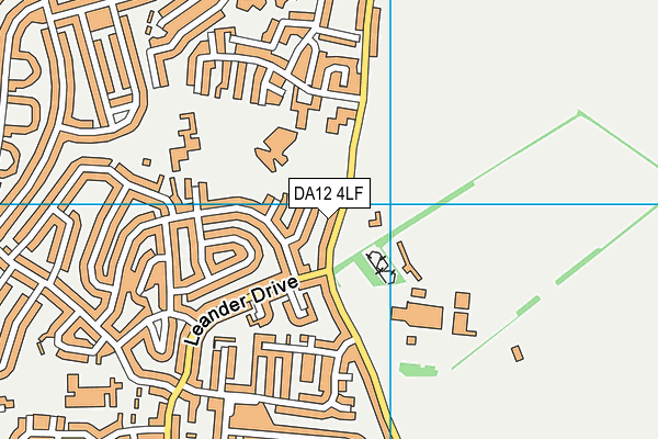 Thamesview School map (DA12 4LF) - OS VectorMap District (Ordnance Survey)