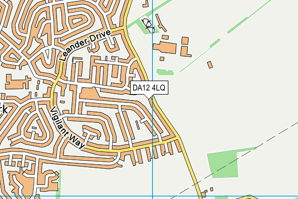 DA12 4LQ map - OS VectorMap District (Ordnance Survey)