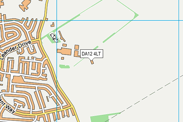 Southern Valley Golf Club (Closed) map (DA12 4LT) - OS VectorMap District (Ordnance Survey)