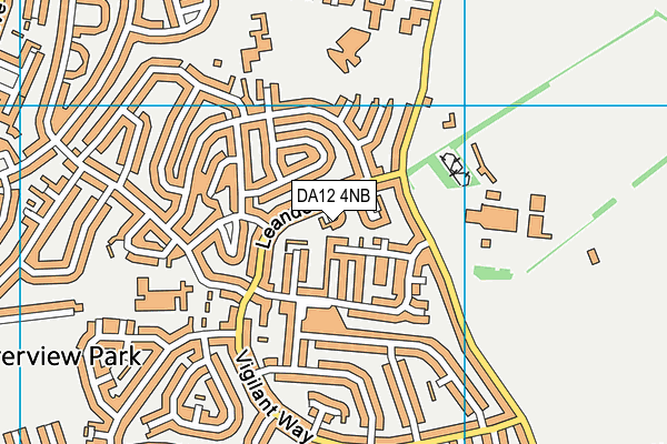 DA12 4NB map - OS VectorMap District (Ordnance Survey)