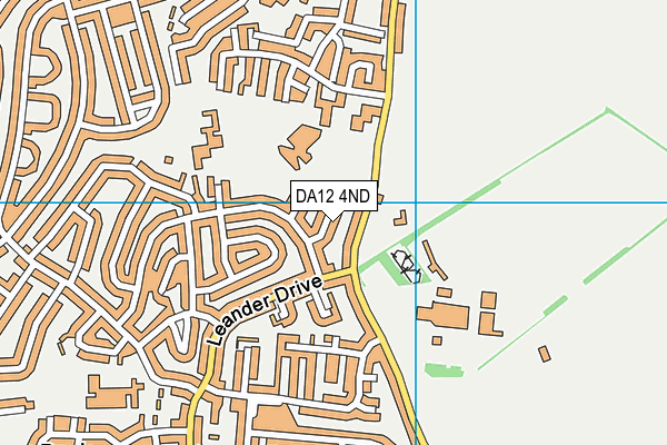 DA12 4ND map - OS VectorMap District (Ordnance Survey)
