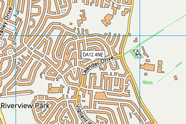 DA12 4NE map - OS VectorMap District (Ordnance Survey)