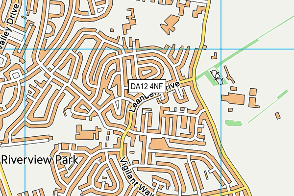 DA12 4NF map - OS VectorMap District (Ordnance Survey)