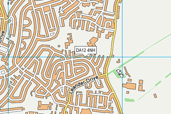 DA12 4NH map - OS VectorMap District (Ordnance Survey)