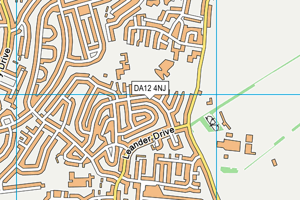 DA12 4NJ map - OS VectorMap District (Ordnance Survey)