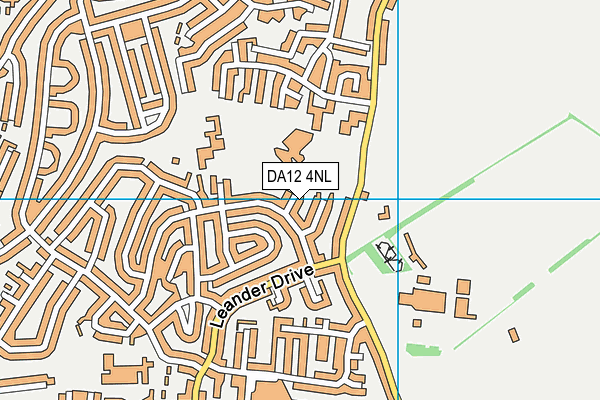 DA12 4NL map - OS VectorMap District (Ordnance Survey)