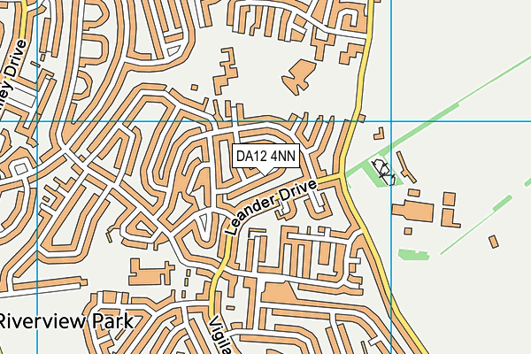 DA12 4NN map - OS VectorMap District (Ordnance Survey)