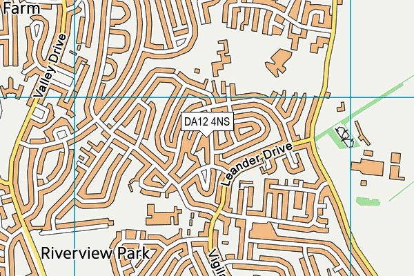 DA12 4NS map - OS VectorMap District (Ordnance Survey)