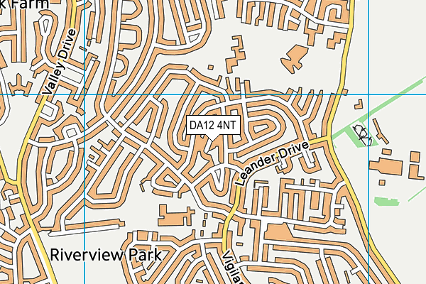 DA12 4NT map - OS VectorMap District (Ordnance Survey)