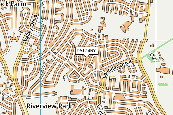 DA12 4NY map - OS VectorMap District (Ordnance Survey)