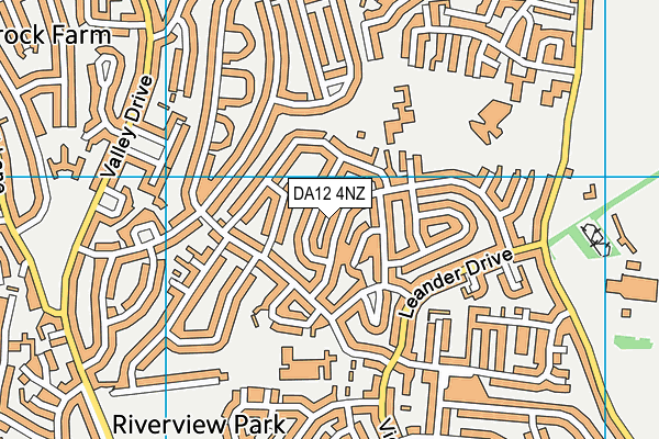 DA12 4NZ map - OS VectorMap District (Ordnance Survey)